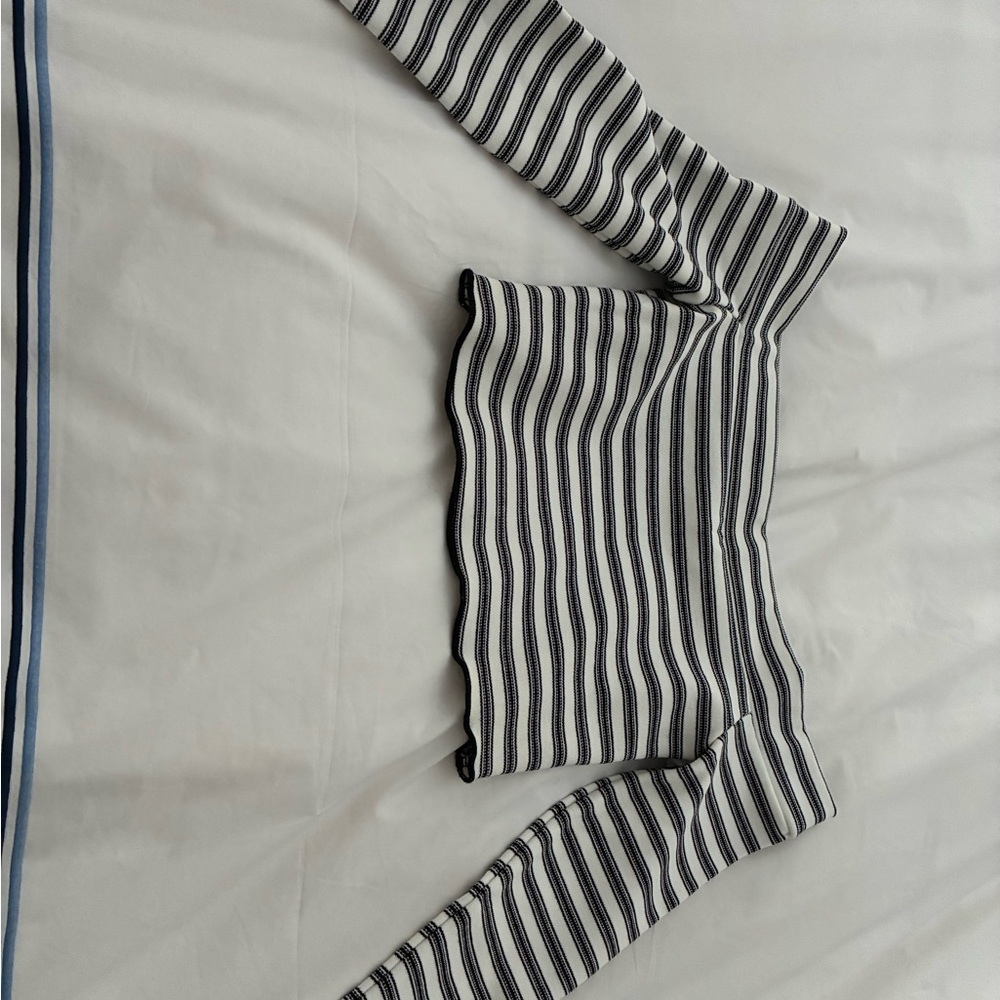 Zara Monochrome Striped Fabric